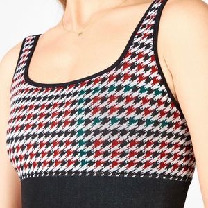 Fabletics Seamless Houndstooth Bra sz M